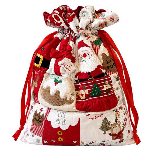 Christmas Patchwork Keepsake Sack (Double-Sided)